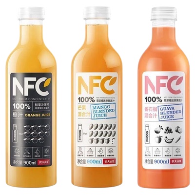 农夫山泉NFC橙汁900ml大瓶整箱