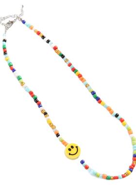 包邮新款学生卡通串珠颈链ins