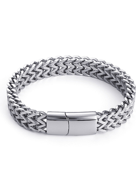 放心购买不掉色双层磁吸扣手链