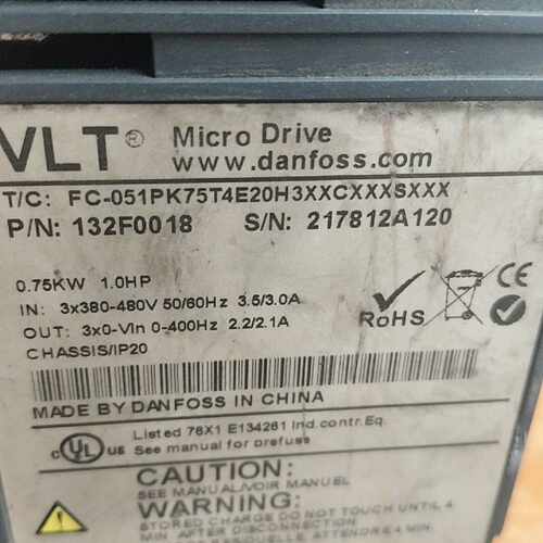 溢价-丹弗斯 变频器 FC-051PK75T4E20H3XXC