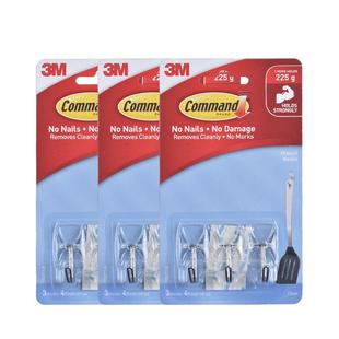 【国补】3M挂钩免打孔神器家用强力粘胶防水厨房浴室门后无痕粘钩