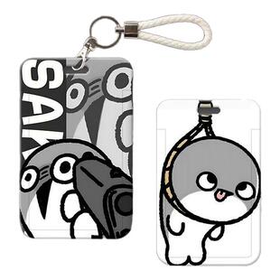 萨卡班甲鱼学生校园卡饭水卡公交羊城通门禁工牌保护壳挂脖绳卡套