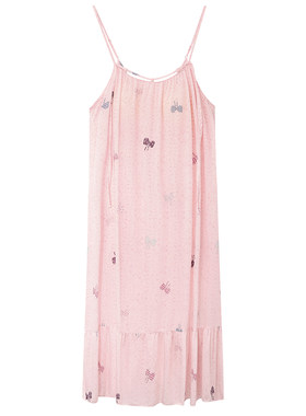 阪织屋自带胸垫吊带睡裙家居服夏