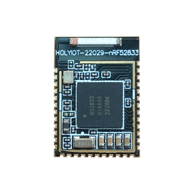 Nordic nRF52833蓝牙模块BLE5.3多IO口多协议陶瓷天线二次开发