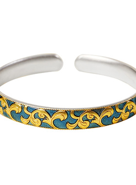 宫里上新正品纯银999足银手镯