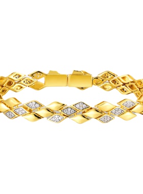 法式轻奢气质老钱风菱形百搭手链