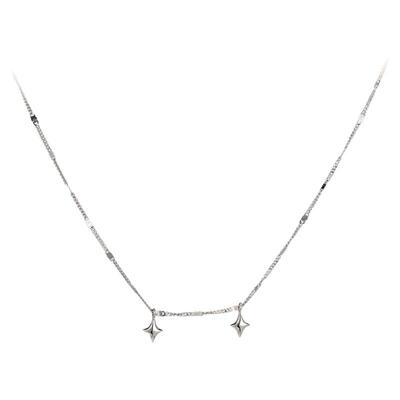 星陨｜双子星闪片锁骨链