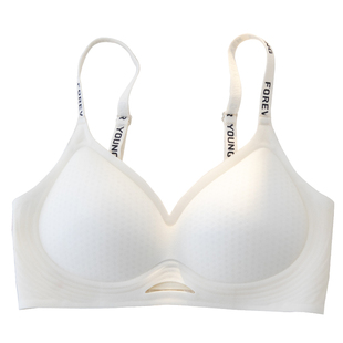 无痕薄款聚拢内衣女小胸法式简约调整型防下垂文胸白色美背胸罩夏