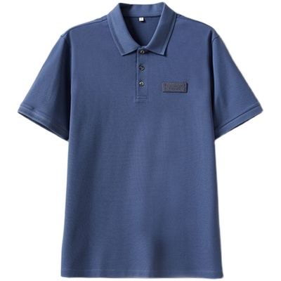 海岛棉全棉珠地Polo领短袖