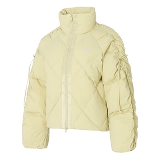 阿迪达斯羽绒服Adidas冬季新款蝴蝶结宽松好看防寒保暖女生羽绒服