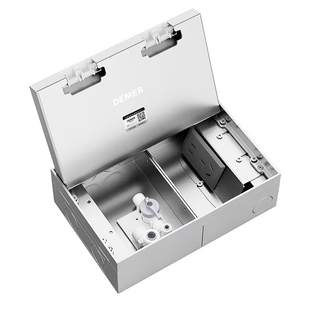 德梅尔不锈钢地插座纯平净水器地插茶室客厅茶台茶桌上下水地插座