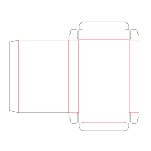 刀模图 纸盒刀线图 盒型设计 刀模图设计 包装展开图 彩盒刀模