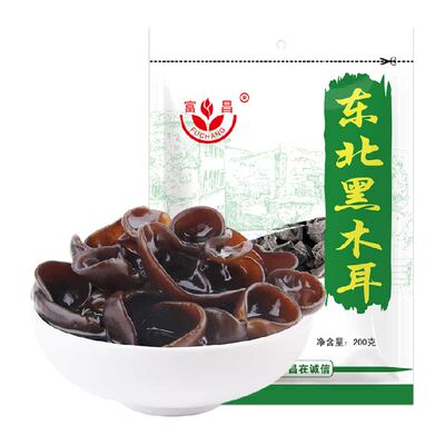 富昌东北无根黑木耳干果200g