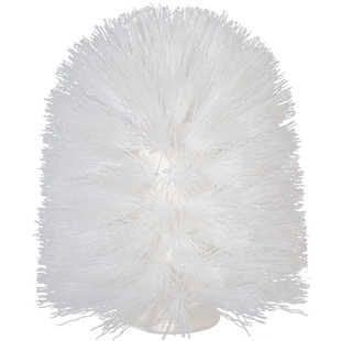 马桶刷头替换圆头通用太空铝不锈钢杆子配件杯子厕所放马桶刷底座