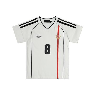 F383美式复古运动风球衣短袖