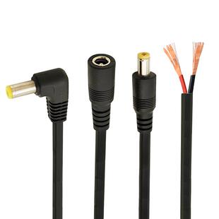 DC5.5*2.1mm公母插头线纯铜18AWG加粗DC连接线 9V-12V电源线过10A