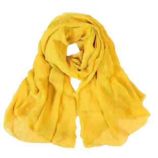 鳄鱼皱丝巾女春夏防晒长款百搭披肩超大沙滩巾薄秋冬时尚洋气围巾