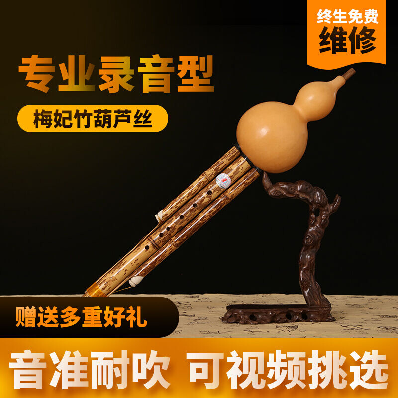 妃之韵葫芦丝专业演奏型c调降b调乐器小D/G/F调梅妃竹滇南古韵妃