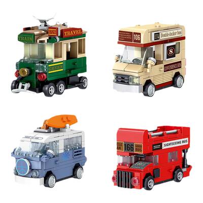 哲高积木回力车小学生儿童节礼物