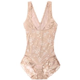 无痕收腹束腰提臀塑形美体衣女士超薄塑身连体衣产后托胸束身内衣