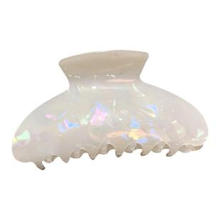 韩国复古几何抓夹性价比高的仿醋酸梦幻人鱼姬色后脑勺鲨鱼发夹女