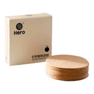 Hero 咖啡过滤纸 摩卡壶滤纸6号滤纸 冰滴壶摩卡壶滤纸100片