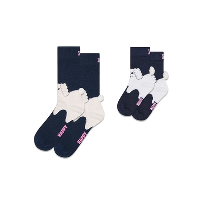 【可爱爆棚系列】Happy Socks甜美中筒袜2025新品亲子小狗袜子潮