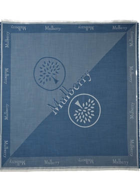 Mulberry品牌Logo方巾围巾