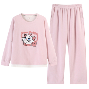 羊绒睡衣冬季女款2025新款长袖加厚卡通保暖德绒套装春秋款家居服