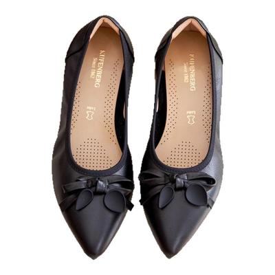 又软又美特舒适 宽楦 德国KUFENBERG5651 小坡跟跟底一体真皮女鞋