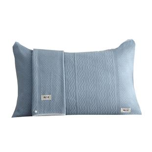 洁丽雅多层纱布枕巾一对装家用ins风防脱落夏季单人男生枕头巾盖