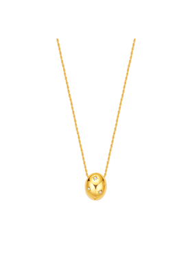 欧比雅比OUBIYABI焦点星芒华子金蛋吊坠项链新品锁骨链生日礼物女