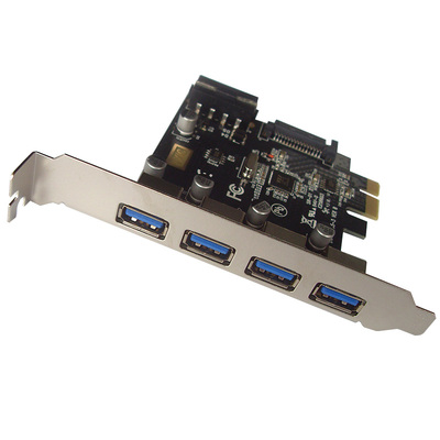 pcieusb3.0台式机扩展卡4口后置