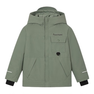 暇步士童装男童加绒风衣25秋冬新品大童保暖户外服运动儿童厚外套