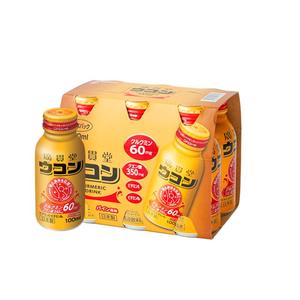 广贯堂进口姜黄素熬夜护肝舒缓疼痛抗氧化加班应酬解酒100ml*6瓶