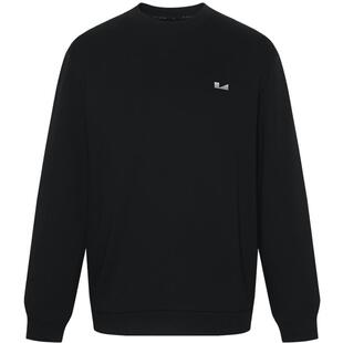 【舒弹】利郎官方卫衣男士2026春季新款男装正肩纯色无帽圆领T恤