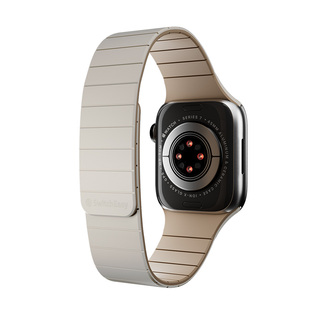 switcheasy适用2025款ultra3苹果apple watch11代49mm手表带iwatch10磁吸s9/8/7腕带46/41/42/44/45双色硅胶