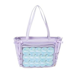 WEGO丝带框架立体痛包S号托特包手提休闲百搭二次元