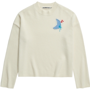 NO DIRECTION+星月系列刺绣羊绒衫N610106616A