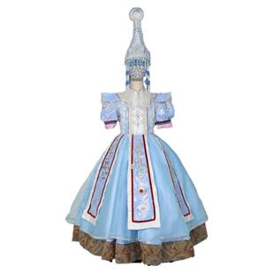 儿童礼服租赁女童T台走秀民族风服装出租快乐阳光唱歌重工演出服