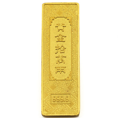 摆件客厅合金黄金十万两