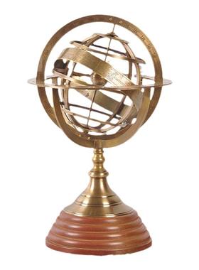 印度黄铜办公桌拍摄道具地球仪