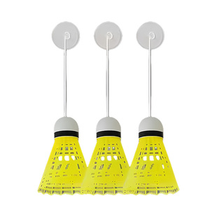 羽毛球单人训练器自动回弹线一个人自打室内学生练习神器吸盘回旋