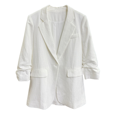 尖货！天丝亚麻中袖西装外套