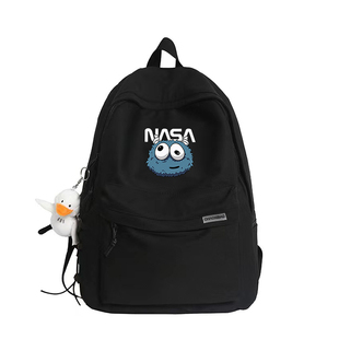 NASA学院风潮怪兽双肩包男大容量旅行电脑背包女运动休闲学生书包