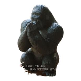 日本正版许愿鞠躬祈福合掌动物可爱手办公仔小礼物扭蛋丑萌摆件