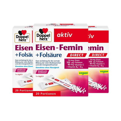 双心铁粉颗粒多维补铁