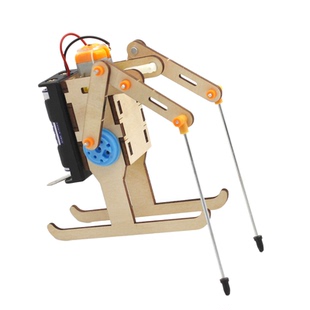 滑雪机器人小学生自制滑旱冰小制作手工作业小发明科学实验教具