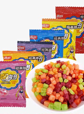 酸妞水果味软糖休闲怀旧混合