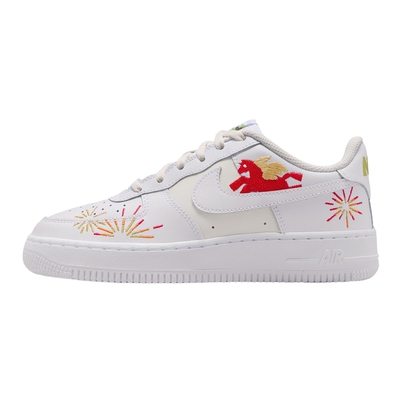 NIKE耐克女鞋马年限定新年款空军一号板鞋大童运动鞋 IQ1133-111